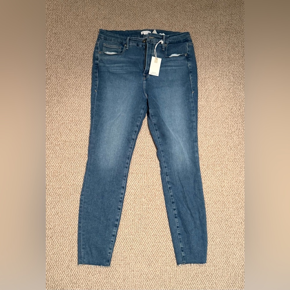 Good American Women's Dark Blue Skinny Jeans